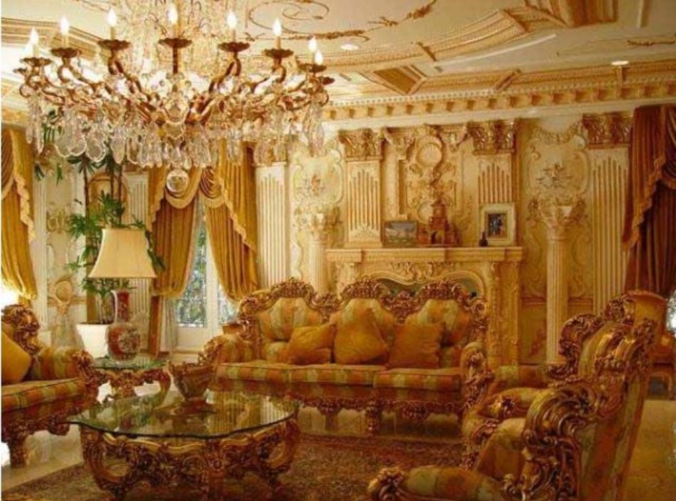 Ruang tamu di rumah Shah Rukh Khan