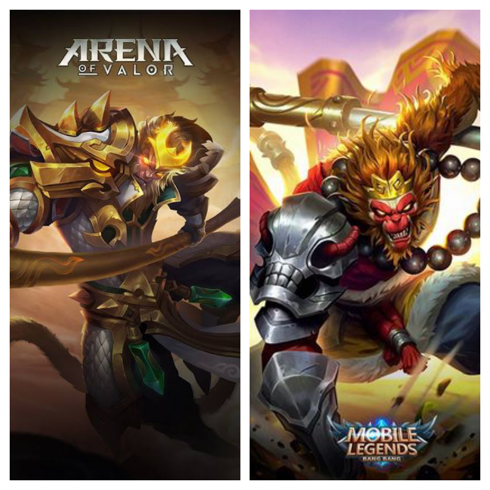 Wukong (AOV) dengan Sun (Mobile Legends)