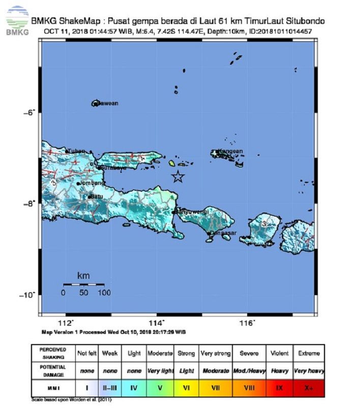 BREAKING NEWS: Gempa 6,4 SR Guncang Jawa Timur dan Bali, Beberapa Rumah Rusak