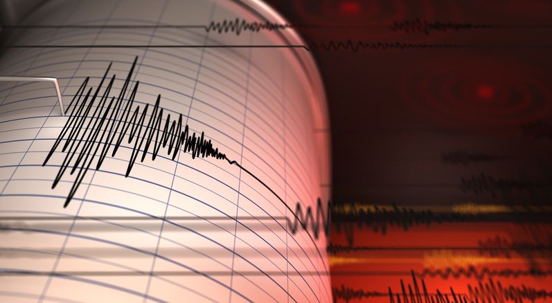 Ilustrasi gempa.