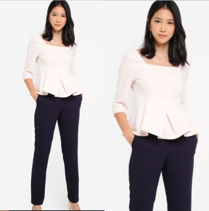 5 Pilihan Square Neck Blouse Terjangkau 