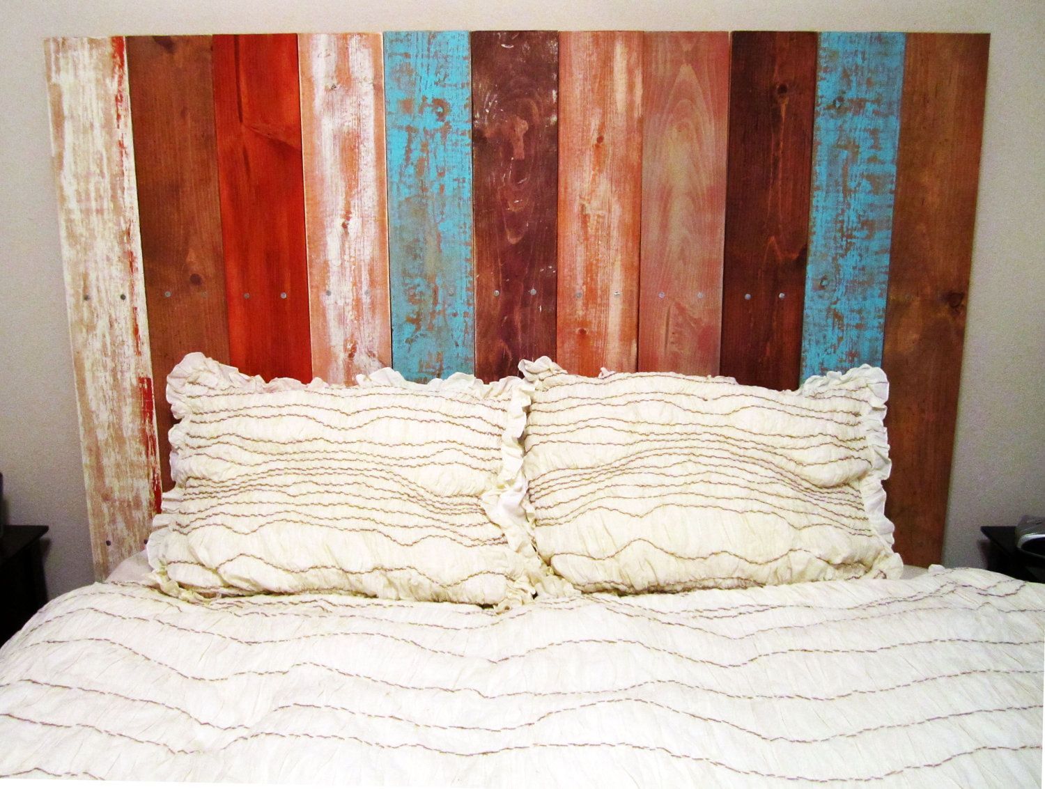 wood headboard