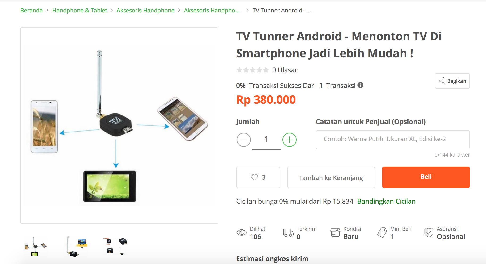 TV Tunner Android di Tokopedia