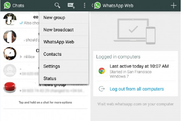 Cara mengetahui perangkat yang mengakses akunmu sebelum menerapkan tips mencegah WhatsApp disadap