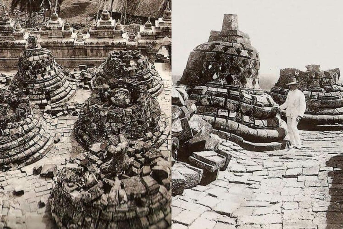 Foto-foto lawas candi Borobudur