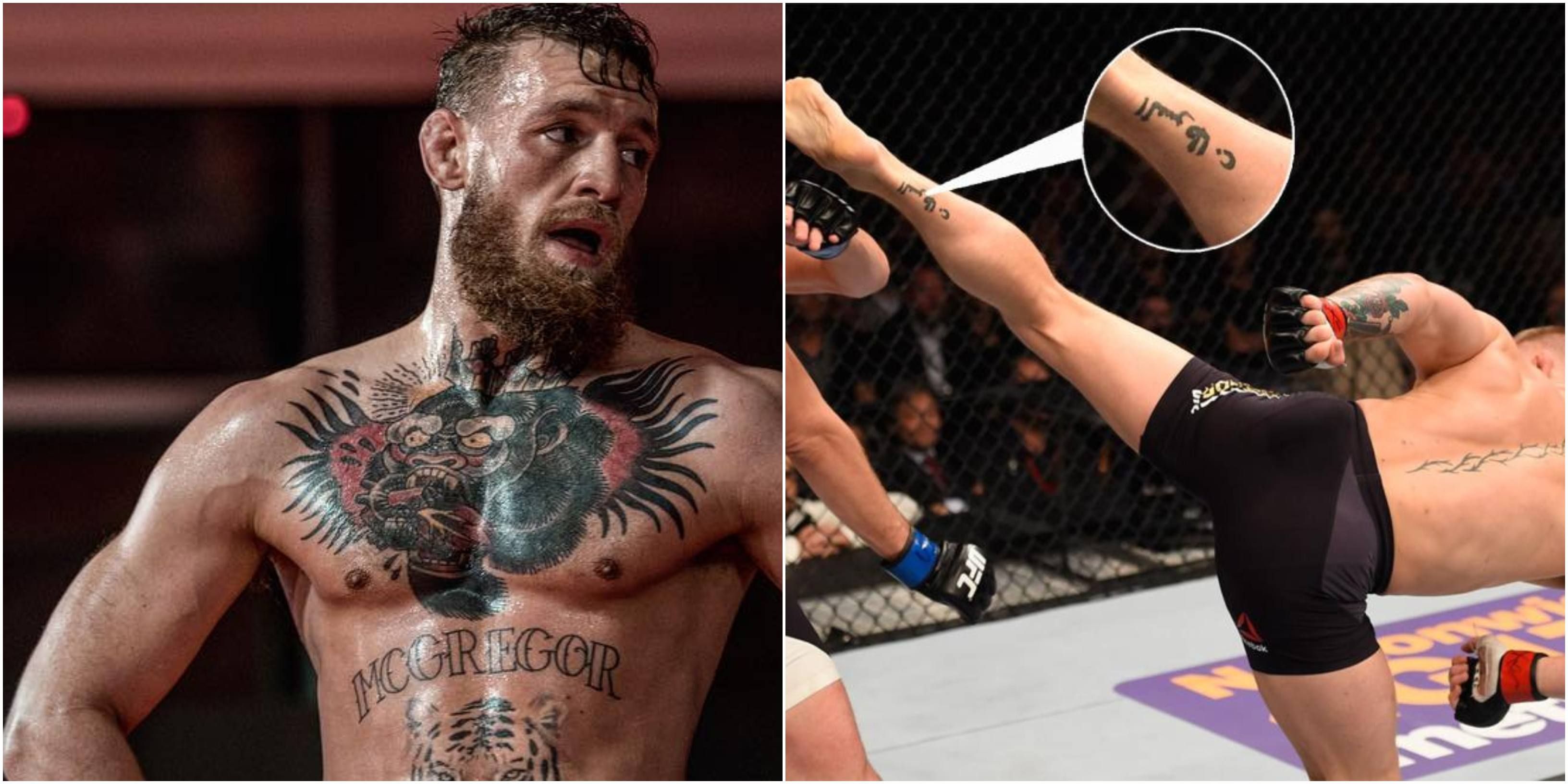 Makna 5 Tato Di Tubuh Conor Mcgregor Ternyata Ada Yang Pakai Huruf Arab Di Kaki Tapi Ia Tak Bisa Membacanya Semua Halaman Intisari