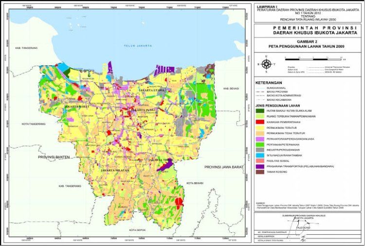 Peta pembangunan wilayah DKI Jakarta