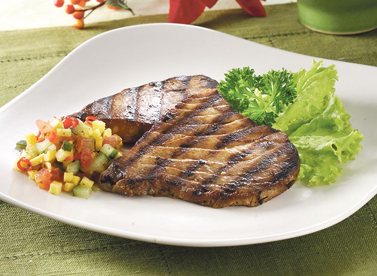 Resep Steak Steak Tuna Salsa Mangga Kreasi Steak Dengan Daging Ikan Tuna Semua Halaman Sajian Sedap