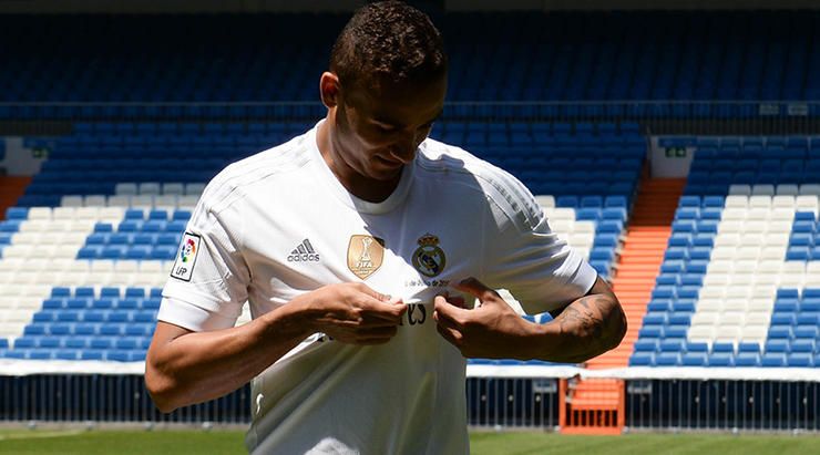 New Real Madrid signing Danilo is presented to the media, at the Santiago Bernabeu Stadium, Madrid, 