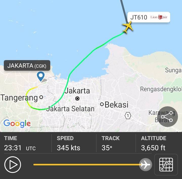 Kondisi Terakhir Lion Air JT610
