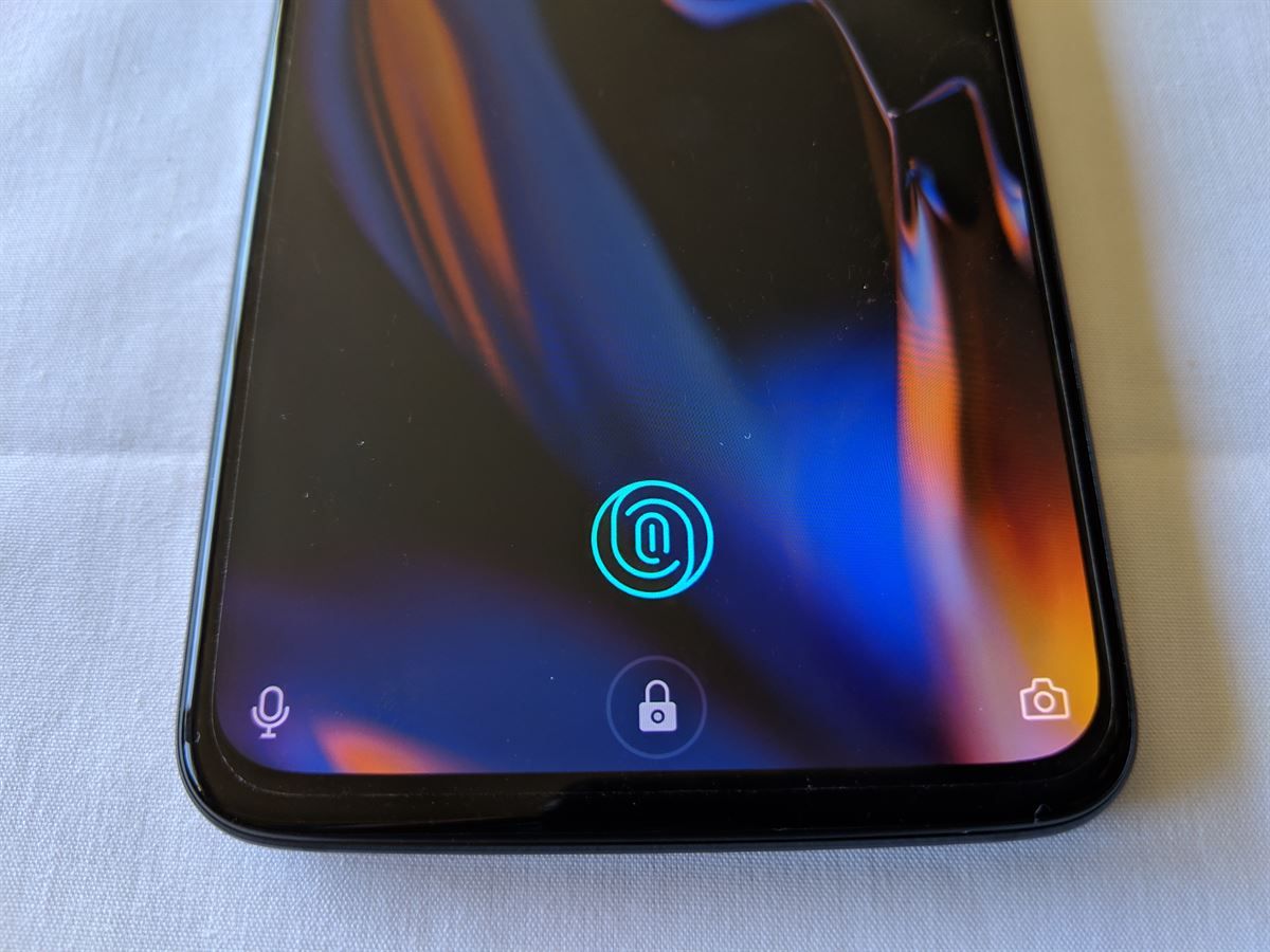 Oneplus 6T fingerprint sensor in display