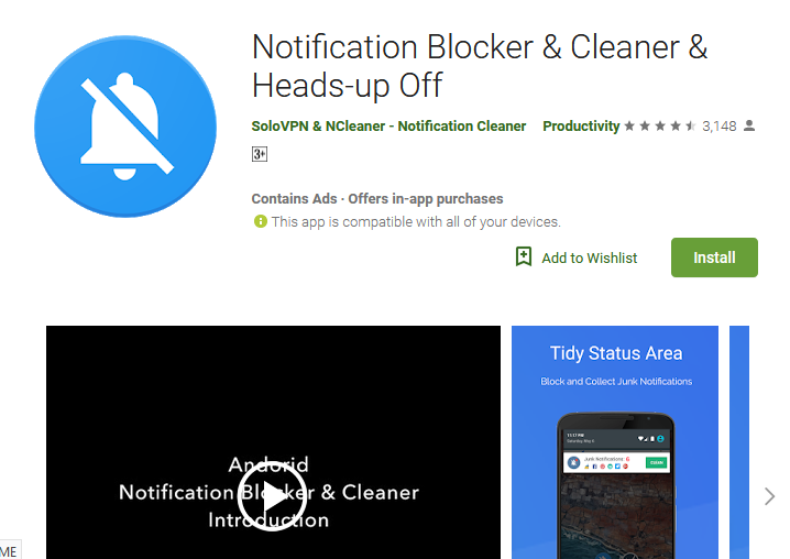 Cover art Notification Blocker & Cleaner & Heads-up Off