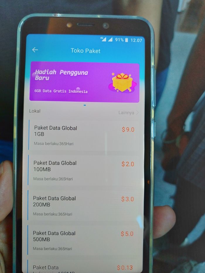 Tarif Paket Data Global Skyroam SIMO