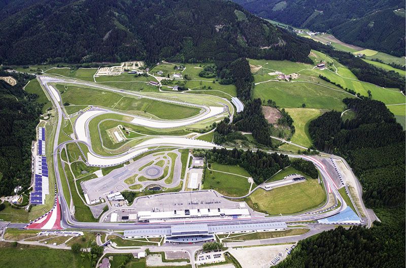 Sirkuit A1 Ring di Austria karya Tilke
