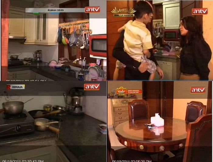 Dapur dan meja makan rumah Deddy Corbuzier