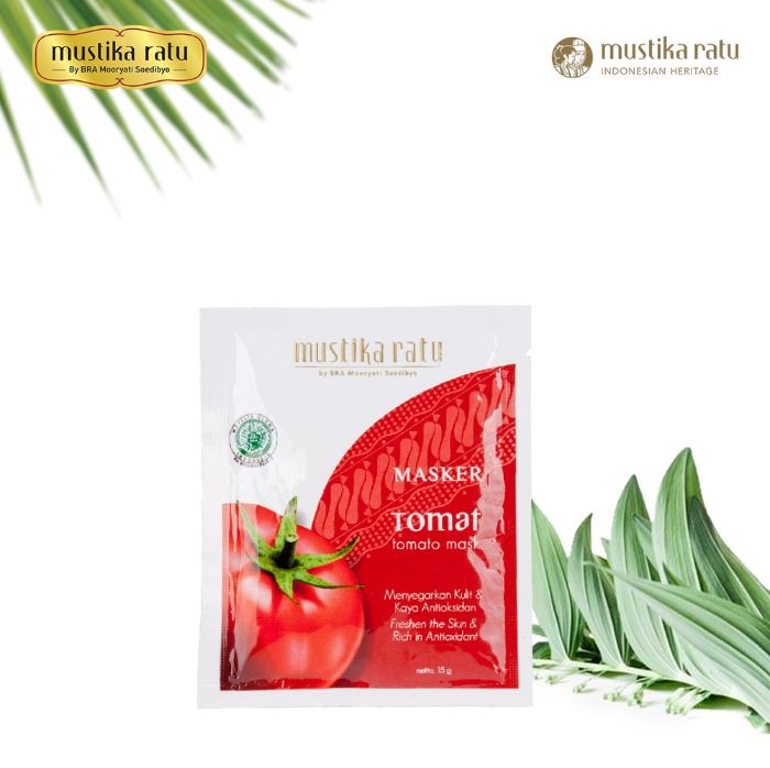 Mustika Ratu Masker Wajah Tomat 15gr Untuk Wajah Tampak Lebih Segar Shopee Indonesia