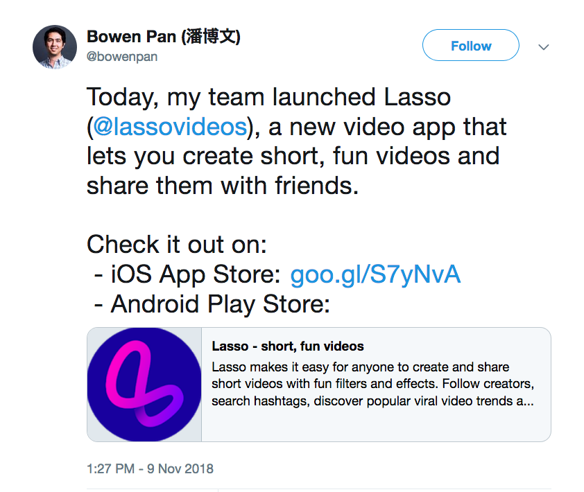 Informasi Peluncuran Lasso