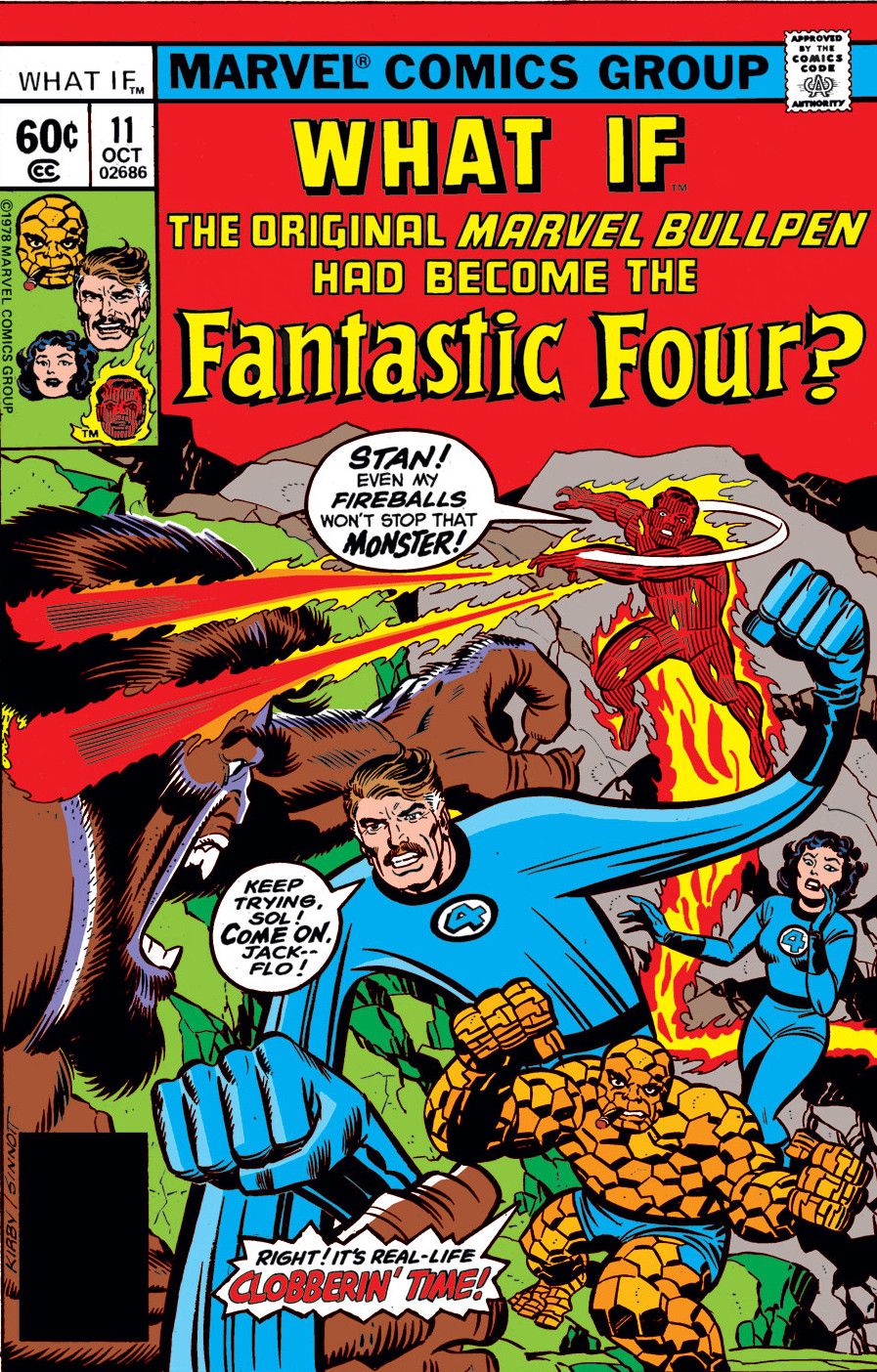 Komik 'What If the Fantastic Four Were the Original Marvel Bullpen?'