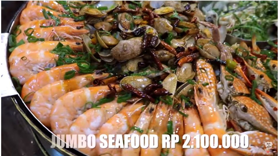 seafood ini dijual dengan harga Rp2,1 juta