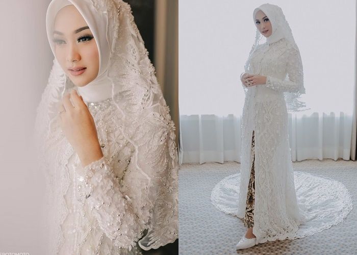 Resmi Menikah Indah Nada Puspita Tampil Elegan Kenakan Kebaya Modern Stylo