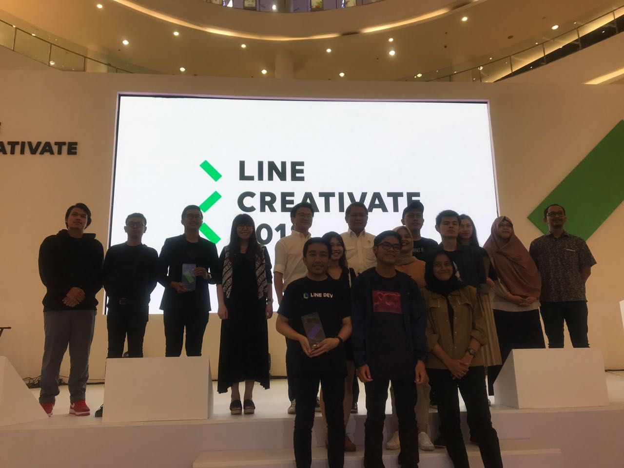 Pemenang kompetisi di LINE Creativate 2018