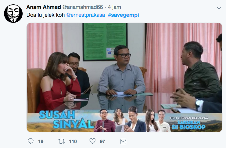 Twit Kocak Menanggapi Perceraian Gading Gisel