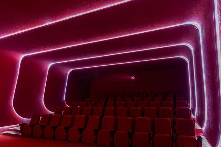 Desain bioskop futuristik di China