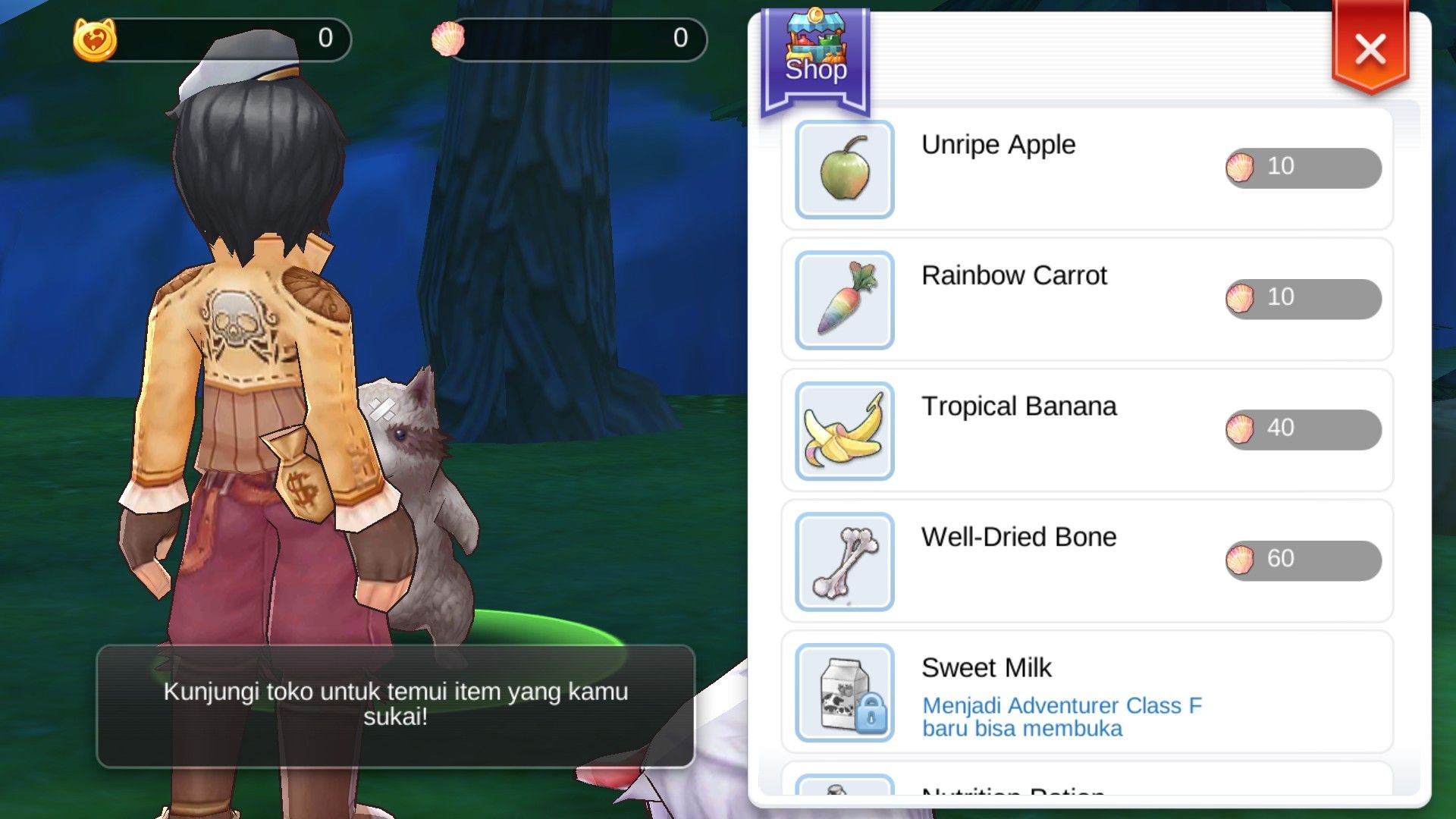 Beli makanan pet di Pet Material Shop Ragnarok M Rternal Love