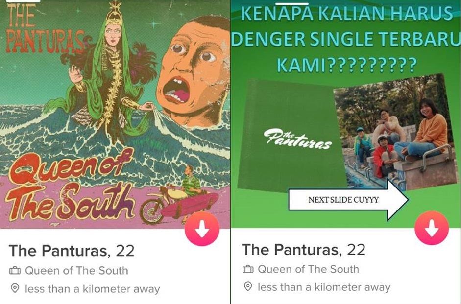 The Panturas rilis lagu lewat Tinder