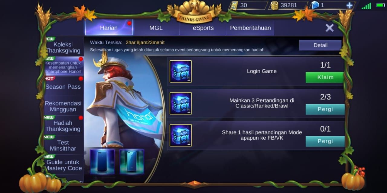 Event Mobile Legend x Honor