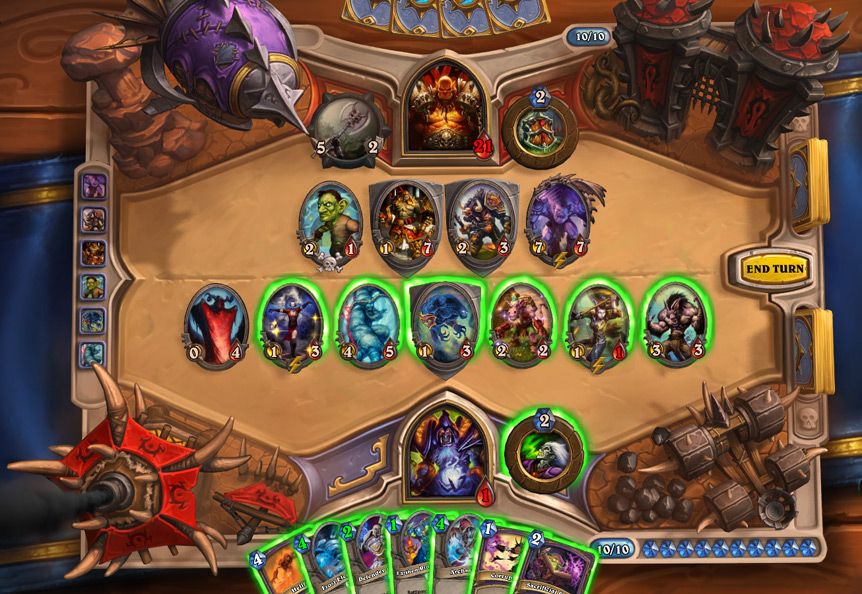 Tampilan game Hearthstone