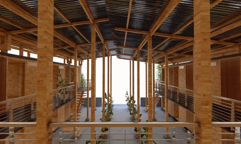 Rumah bambu modular
