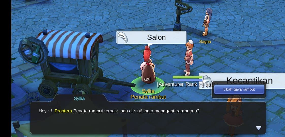 Cara mengubah gaya dan warna rambut karakter Ragnarok M Eternal Love