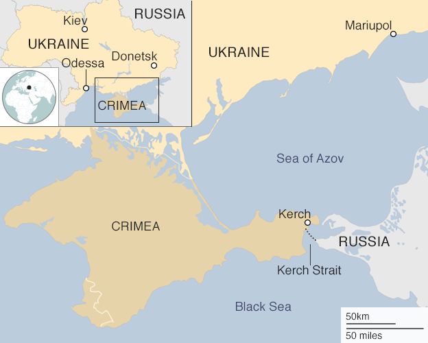 Pembagian teritorial perairan antara Rusia dan Ukraina sejatinya telah diatur dalam perjanjian 2003.