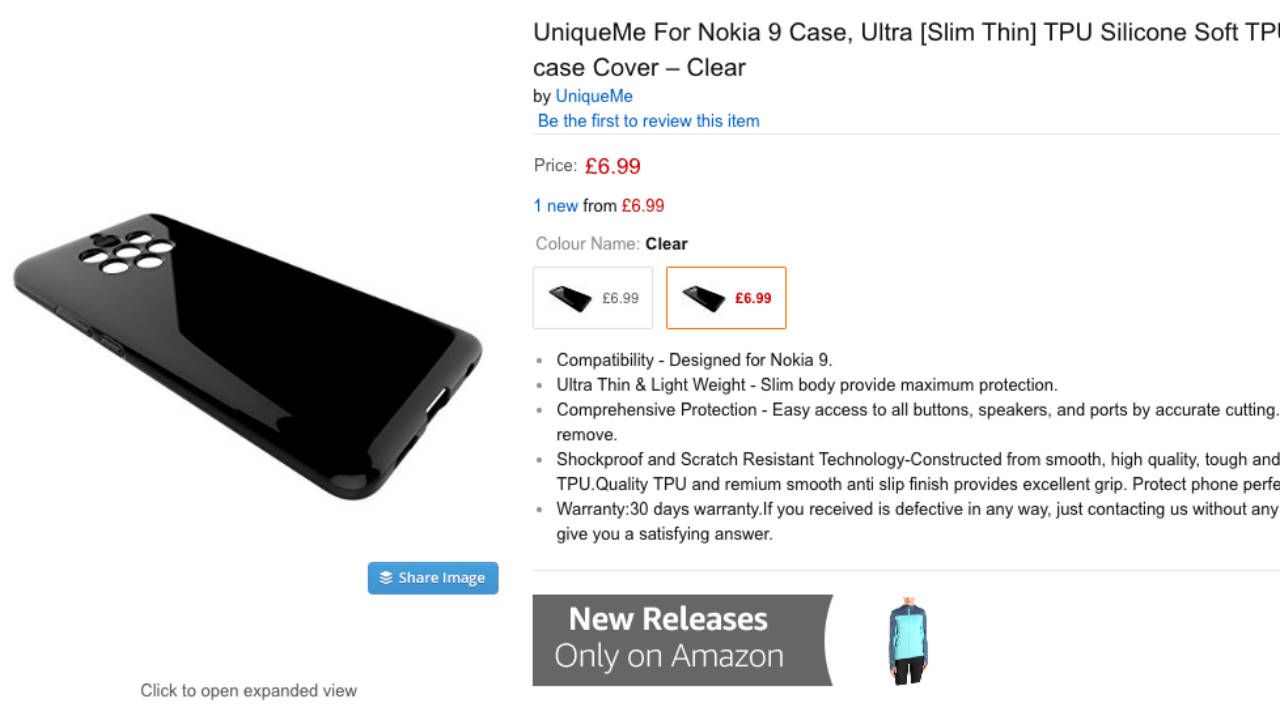 Penjualan Case Nokia 9 di Amazon
