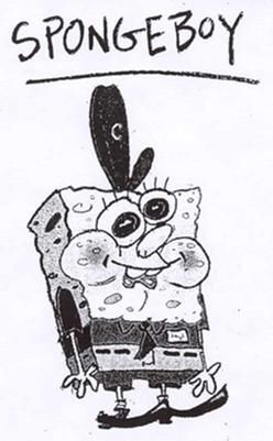 Sketsa awal karakter di kartun SpongeBob SquarePants