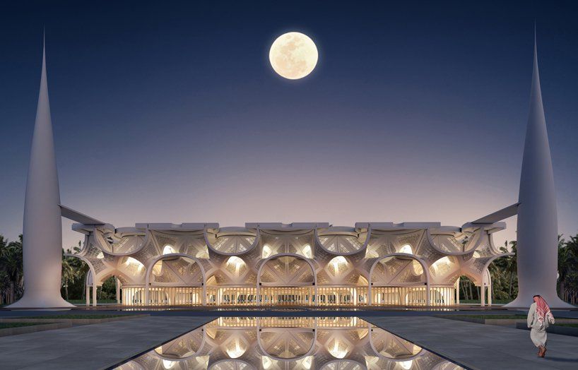 Masjid bermandikan cahaya di Dubai