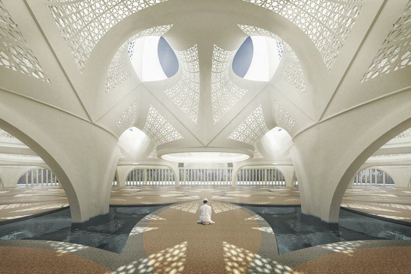 Masjid bermandikan cahaya di Dubai