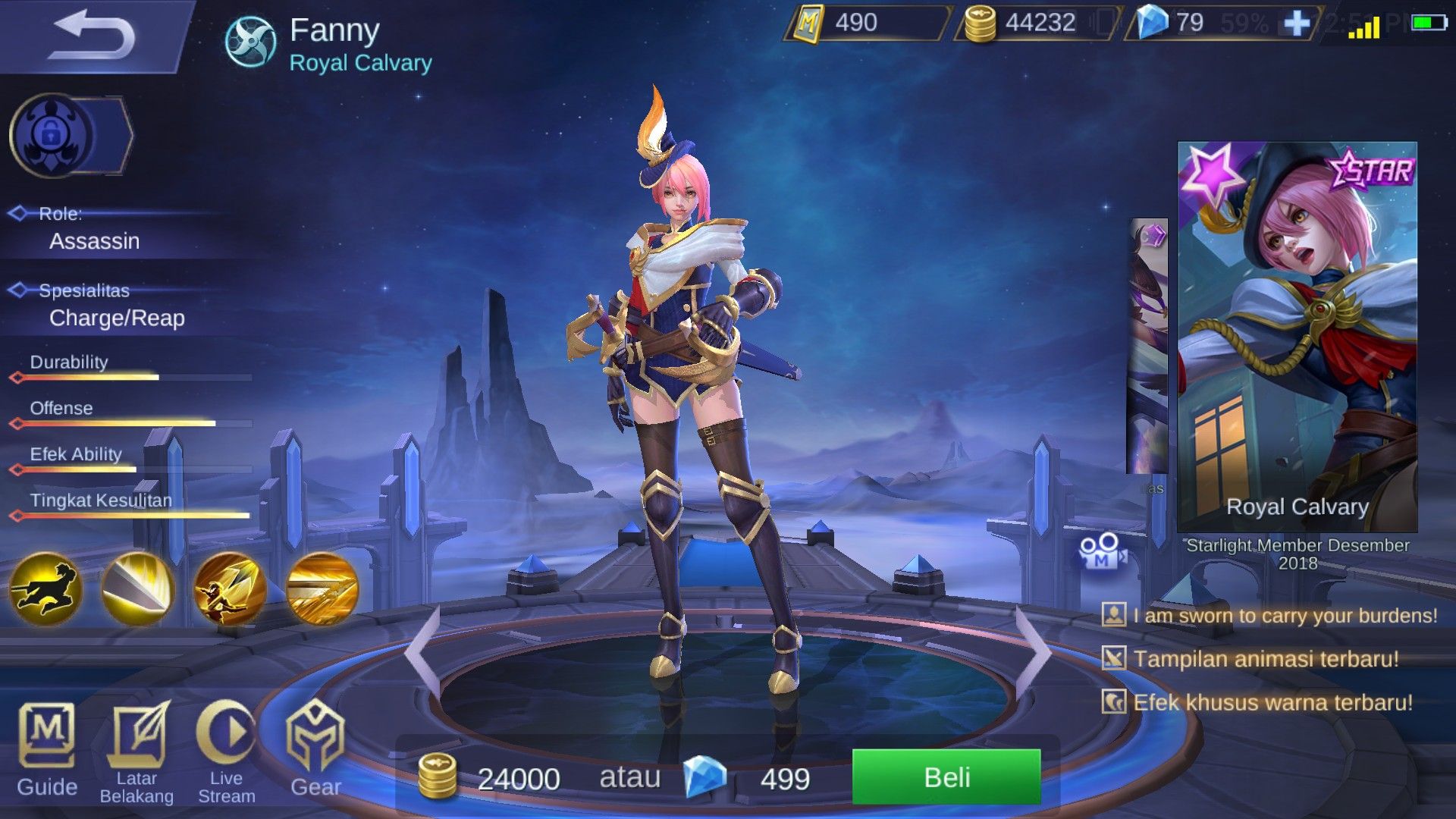 Starlight Member Mobile Legends bulan Desember 2018