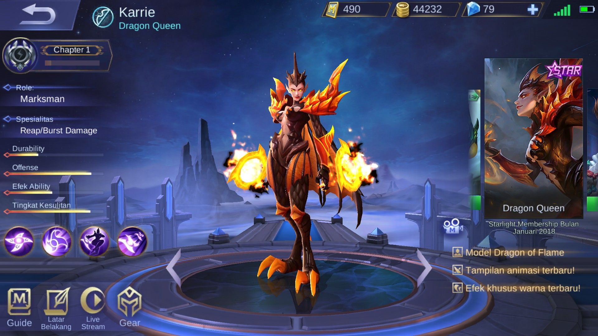 Starlight Member Mobile Legends bulan Januari 2018