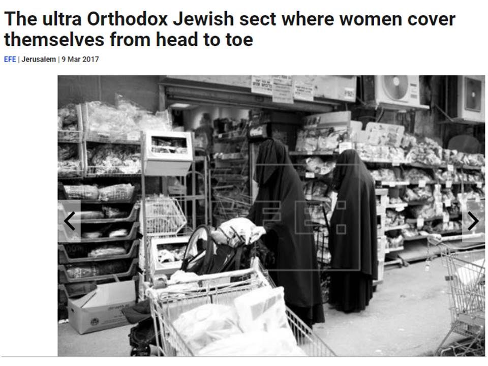Sekte Haredi burqa