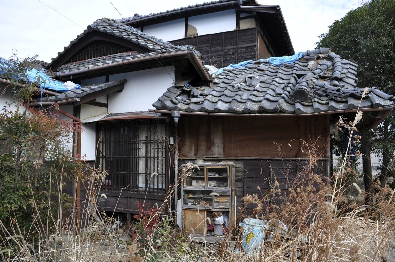 Sendai-city Japan  - January 14, 2015: Increase in a deserted house is social problem in Japan.