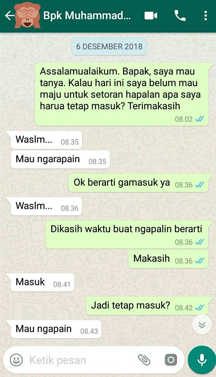 Chat mahasiswa dengan dosen