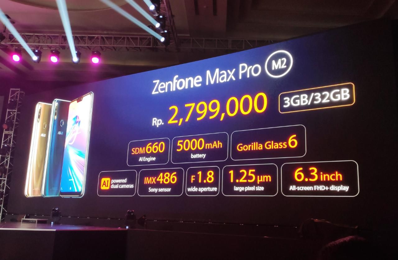 Harga Asus Zenfone Max Pro M2 3GB/32GB