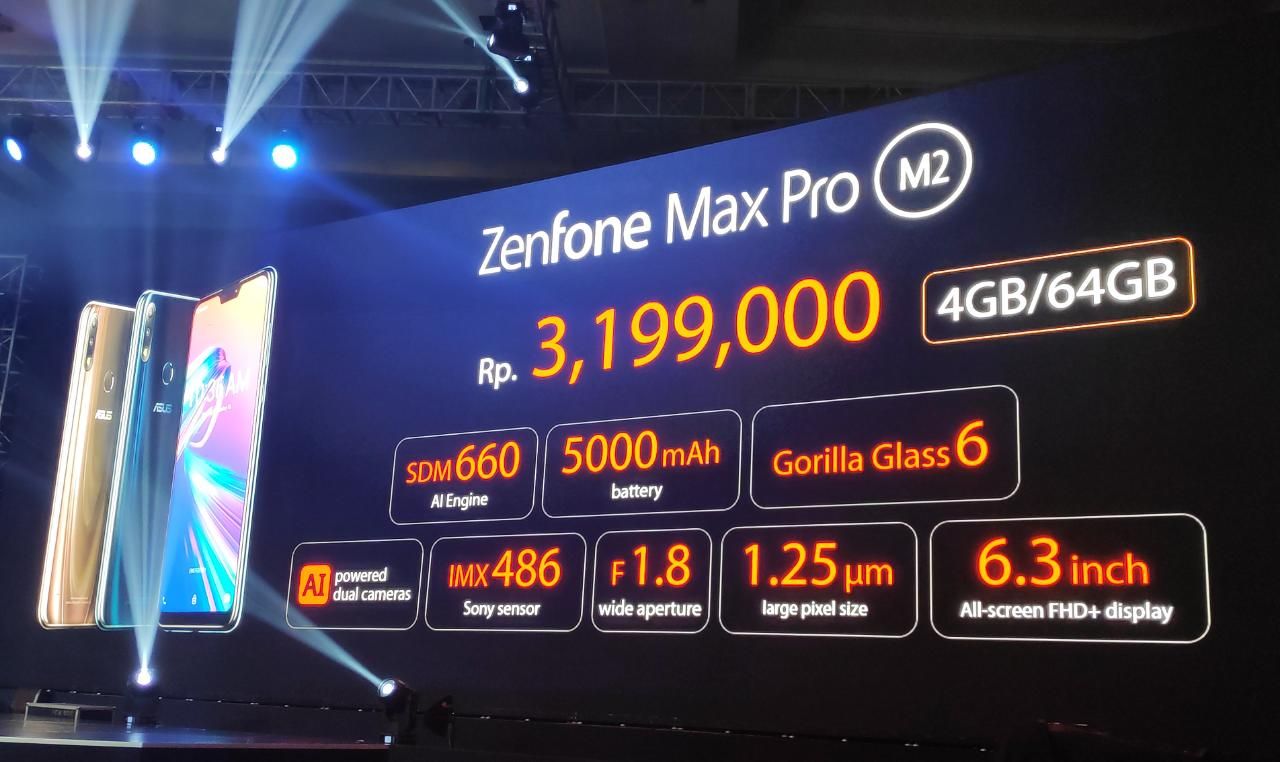 Harga Asus Zenfone Max Pro M2 4GB/64GB