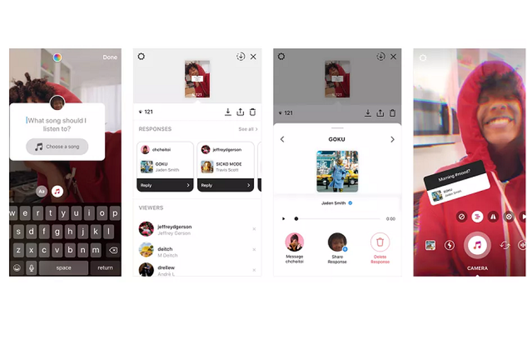 Fitur stiker rekomendasi musik Instagram Stories