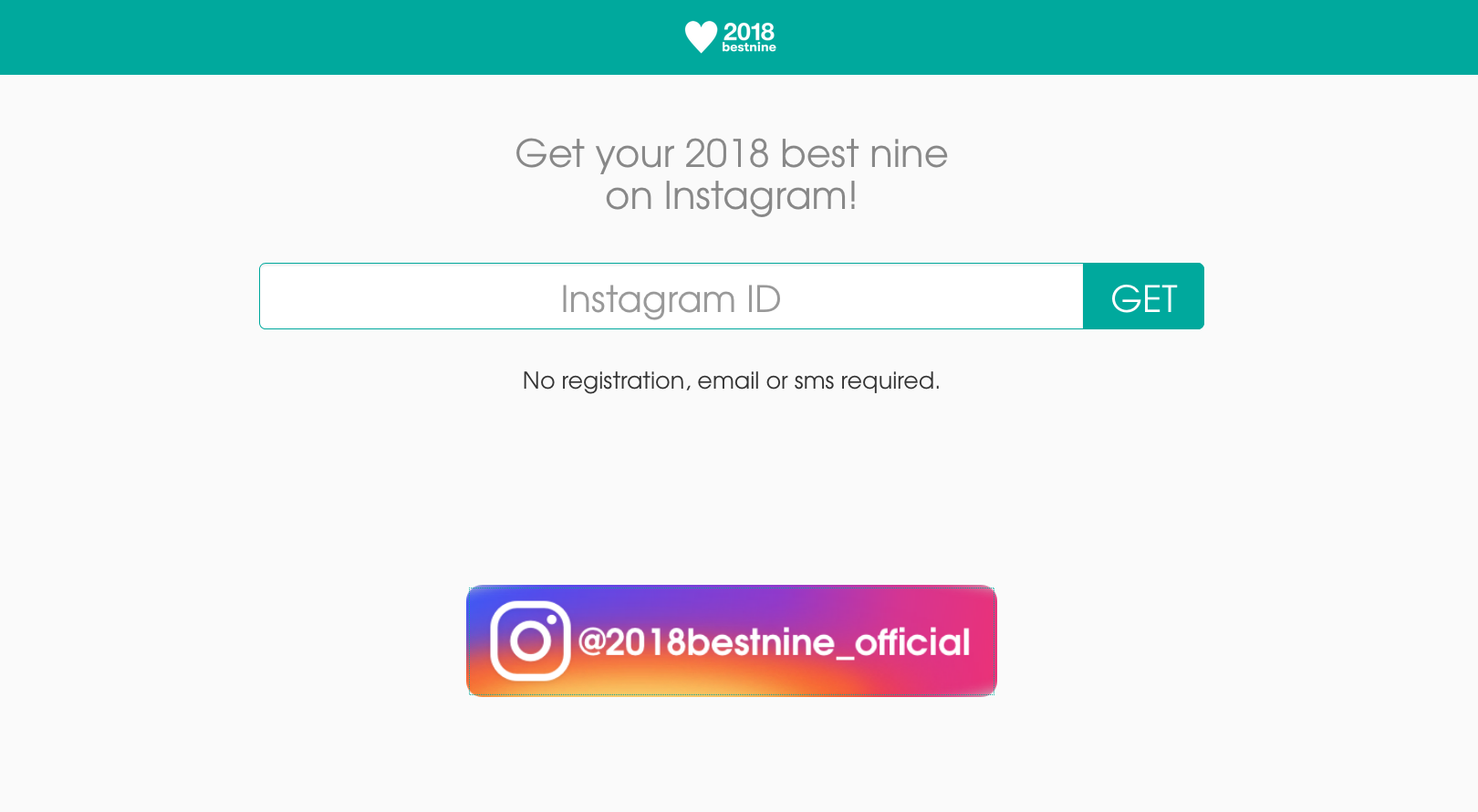 Website Best Nine 2018 Instagram