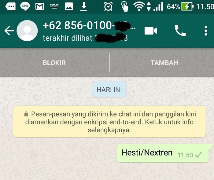 WhatsApp tanpa menyimpan nomor