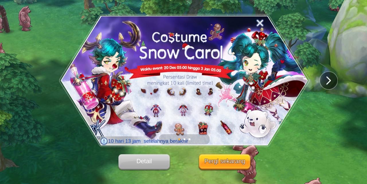 Event Christmas costume Snow Carol Ragnarok M Eternal Love