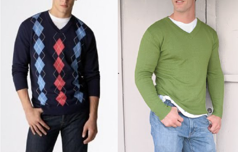 Kesalahan Cowok Memakai V-neck Sweater 